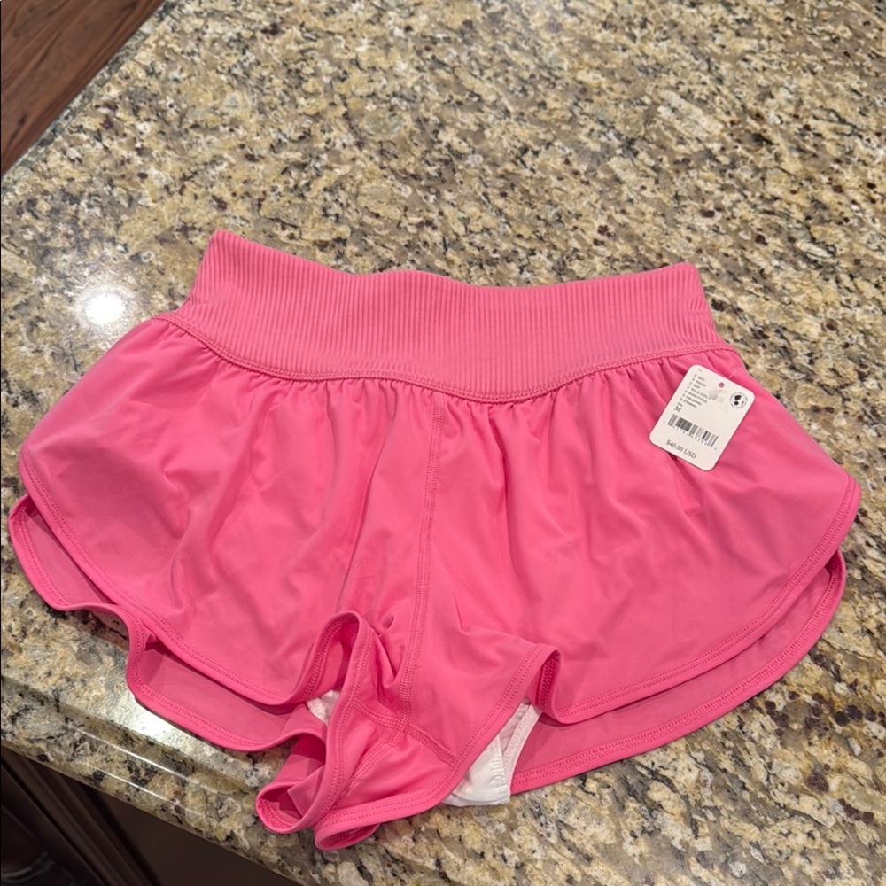 NWT FP Movement by Free People Pink Athletic Shorts Lightweight Moisture-Wicking